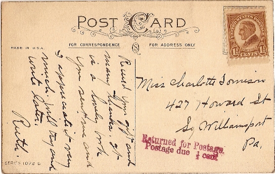 half cent postage due auxiliary marking